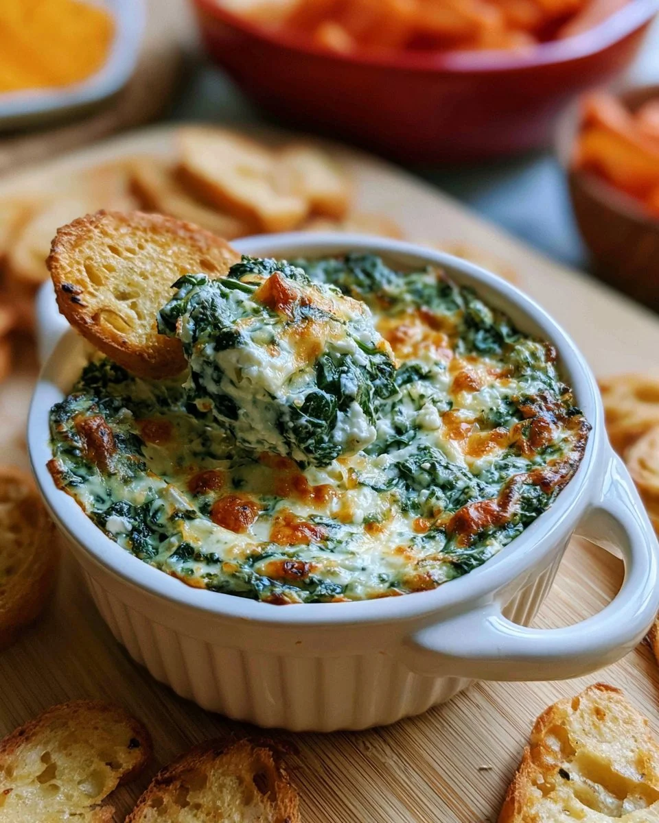 5-Minute Air Fryer Spinach Cottage Cheese Dip - Nourished by Nic
