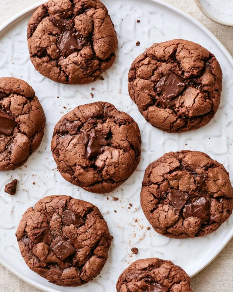Delicious homemade Brownie Mix Cookies on a plate