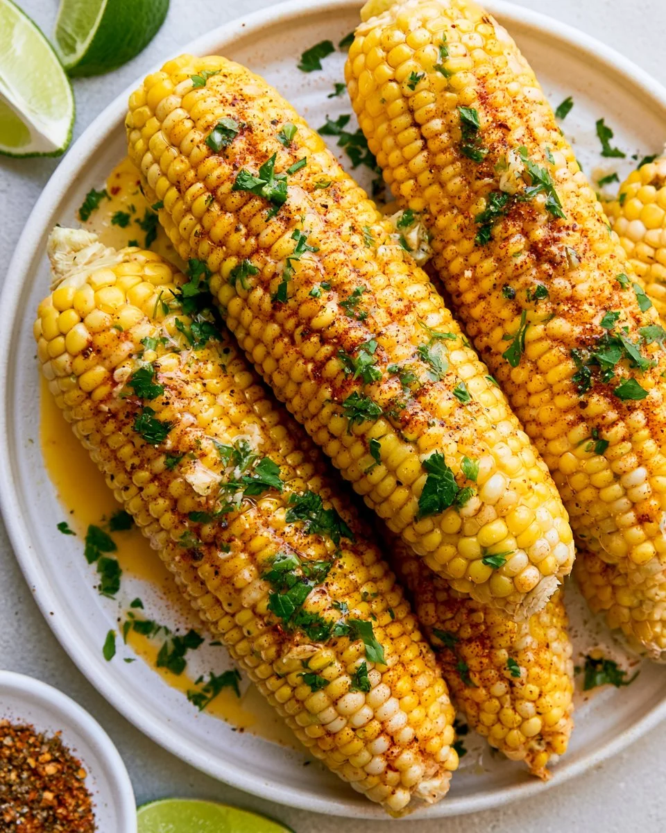 Delicious Cajun Corn served in a bowl with spices and herbs for a Southern flavor.