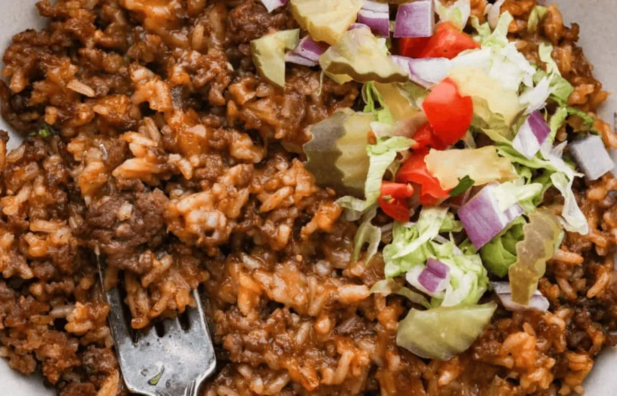 Cheeseburger Rice