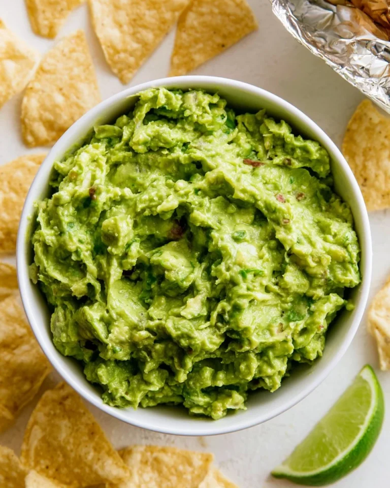 Delicious homemade guacamole inspired by Chipotle's famous recipe