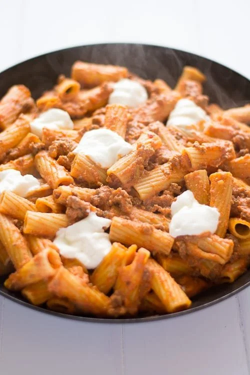 Ricotta Pasta with Beef