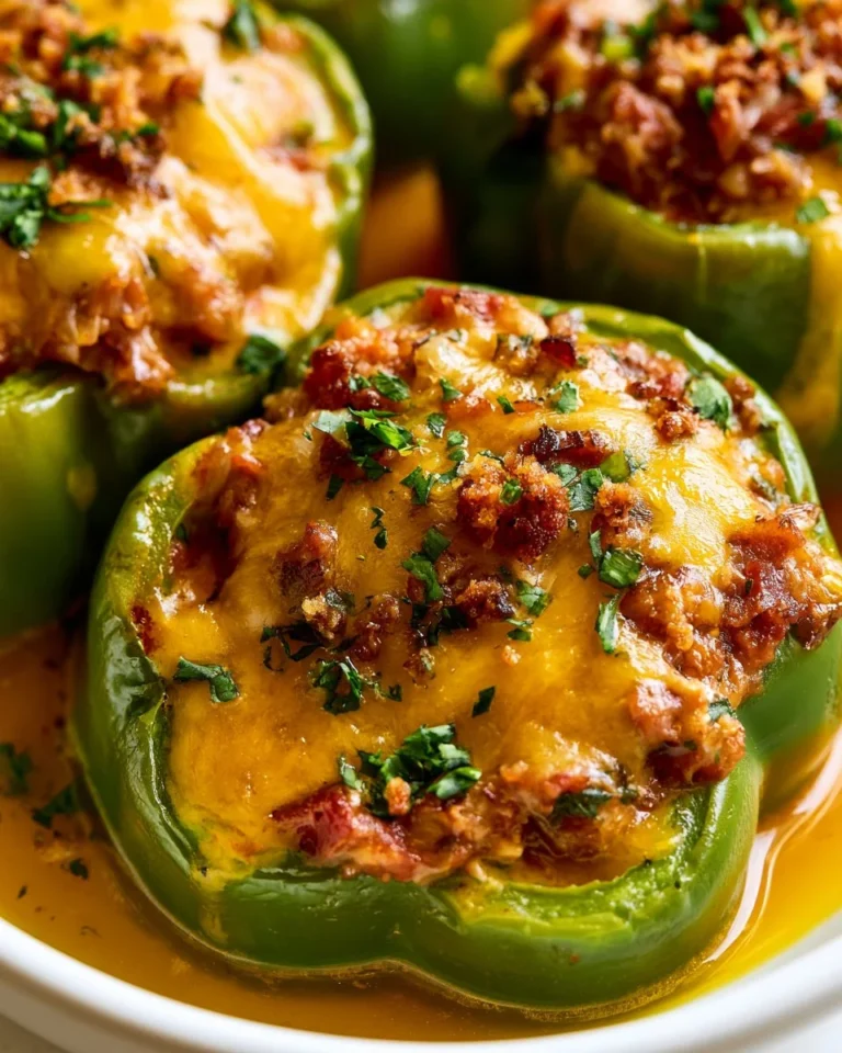 Colorful stuffed bell peppers filled with delicious ingredients.